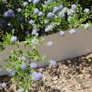 Bordure de jardin en acier gris clair H15
