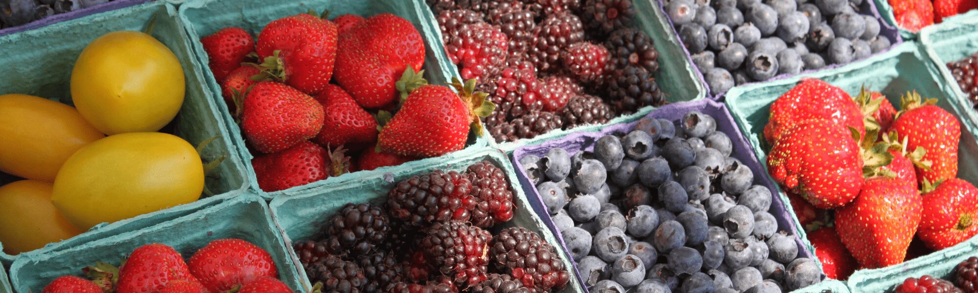 Fruits locaux dans un marché