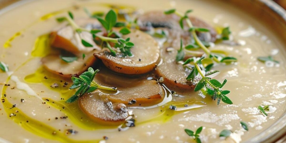 Velouté de champignon et parmesan