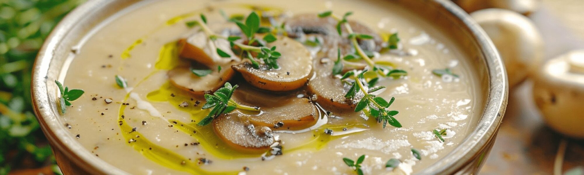 Velouté de champignon et parmesan