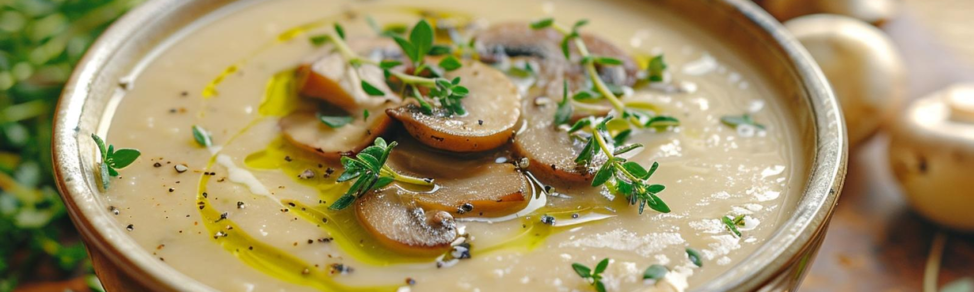 Velouté de champignon et parmesan