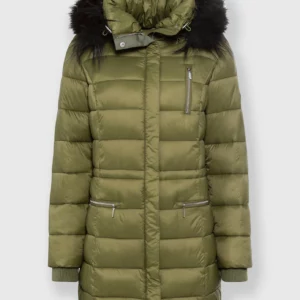 Parka pour femme fausse fourrure