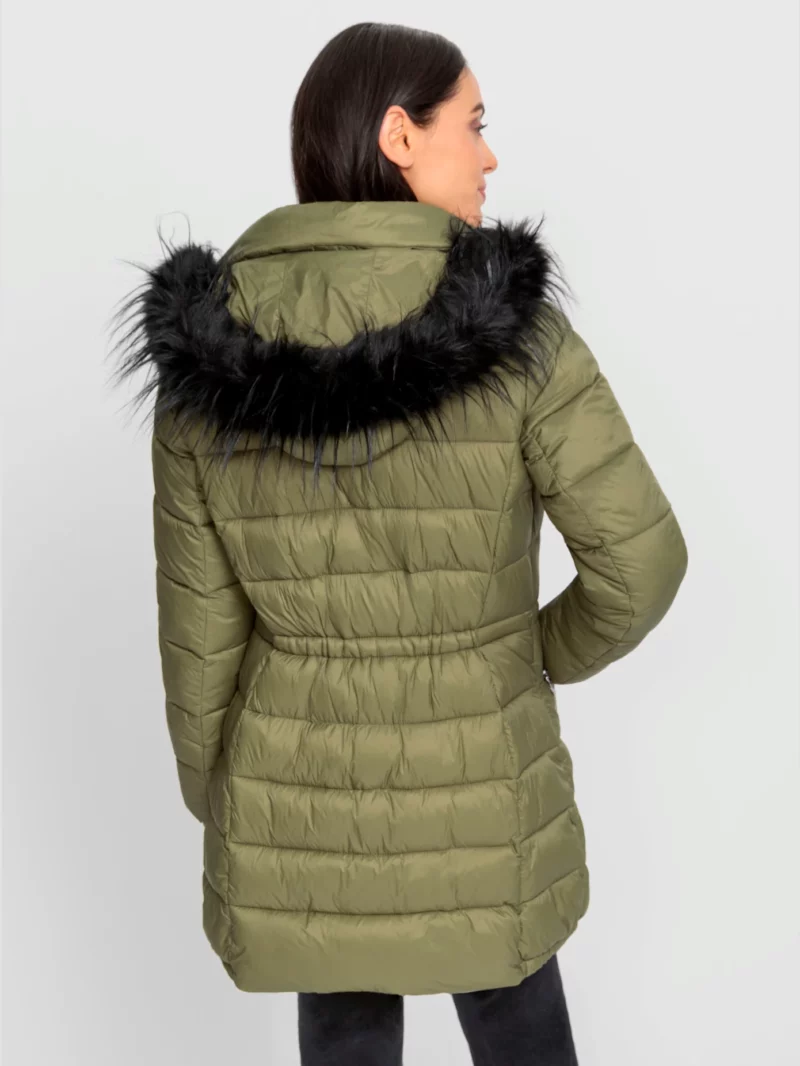 Parka pour femme fausse fourrure