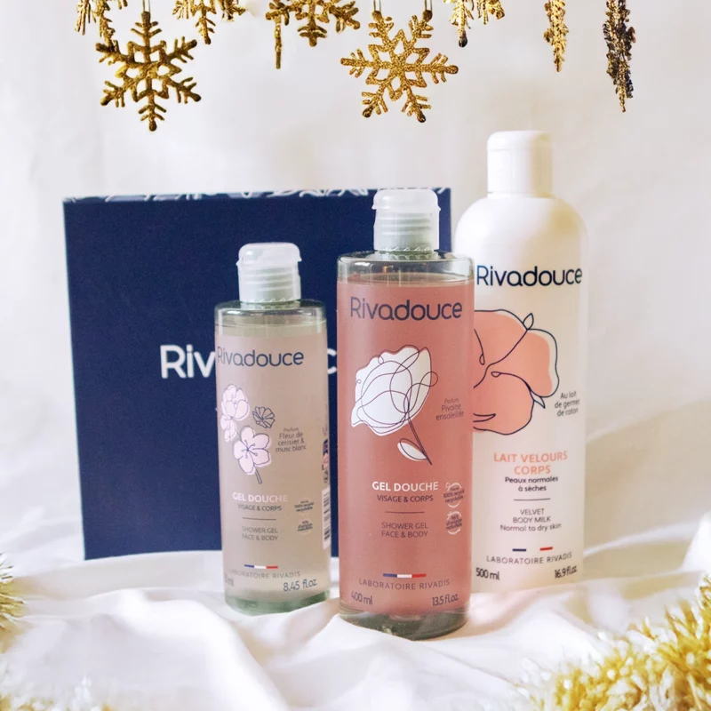 Coffret gel douche et lait pour le corps à la senteur florale