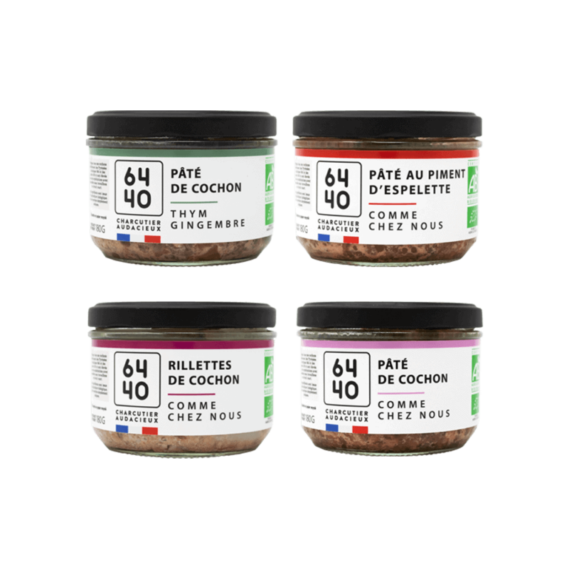 Lot de 4 pâtés bio