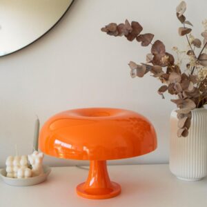 Lampe champignon orange