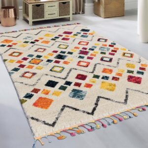 Tapis salon multicolore